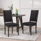 Set di 2 sedie da pranzo imbottite in legno stile country francese