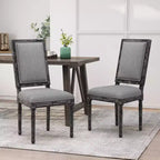 Set di 2 sedie da pranzo imbottite in legno stile country francese
